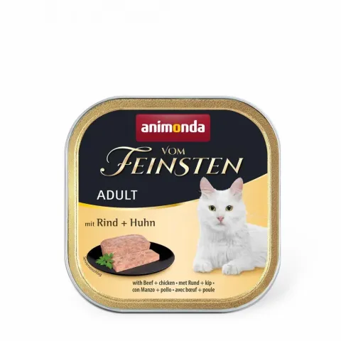 Корм для котів Animonda Vom Feinsten Adult with Beef + Chicken (яловичина та курка) купити за ціною ₴75.00