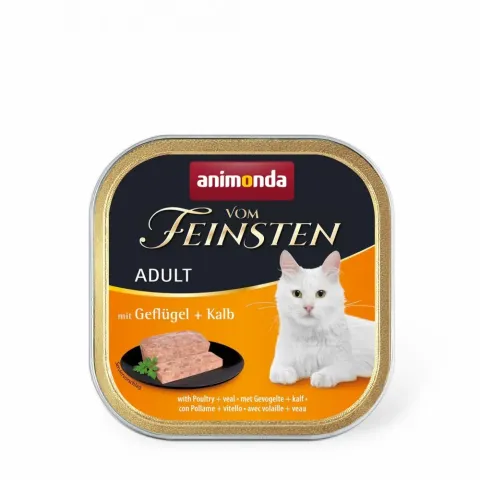 Корм для котів Animonda Vom Feinsten Adult with Poultry + Veal (птиця та телятина) купити за ціною ₴75.00