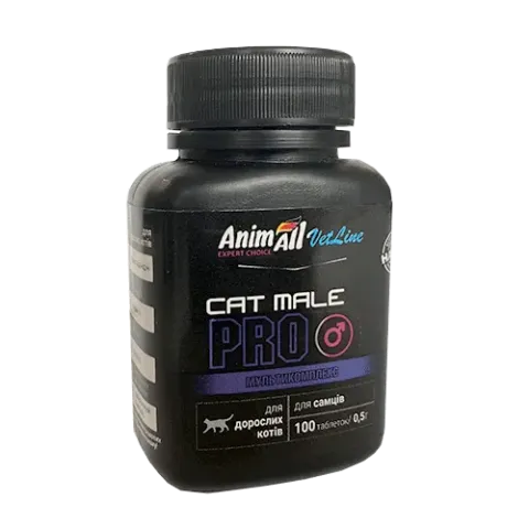 AnimAll VetLine Cat Male PRO вітамінний комплекс для дорослих котів купити за ціною ₴133.00