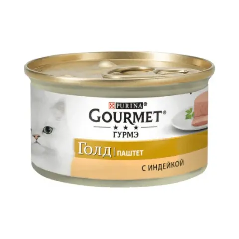 Корм вологий для котів Гурме Голд GOURMET GOLD паштет з індичкою 85 г купити за ціною ₴31.05