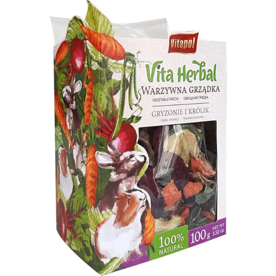 Фото Vitapol Vita Herbal Овочева грядка для гризунів, 100 г купити за ціною ₴190.00