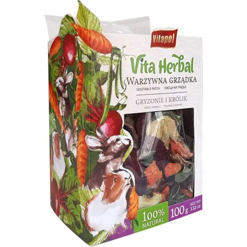 Vitapol Vita Herbal Овочева грядка для гризунів, 100 г купити за ціною ₴190.00