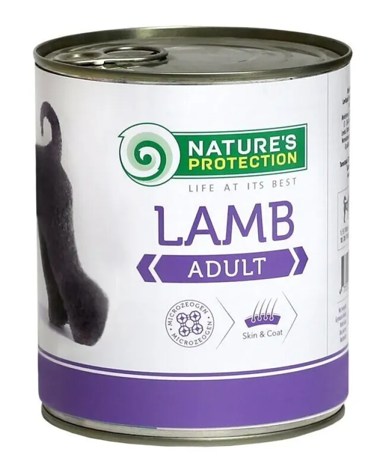 Фото Вологий корм для дорослих собак всіх порід з ягнятиною Nature's Protection Adult Lamb купити за ціною ₴232.00