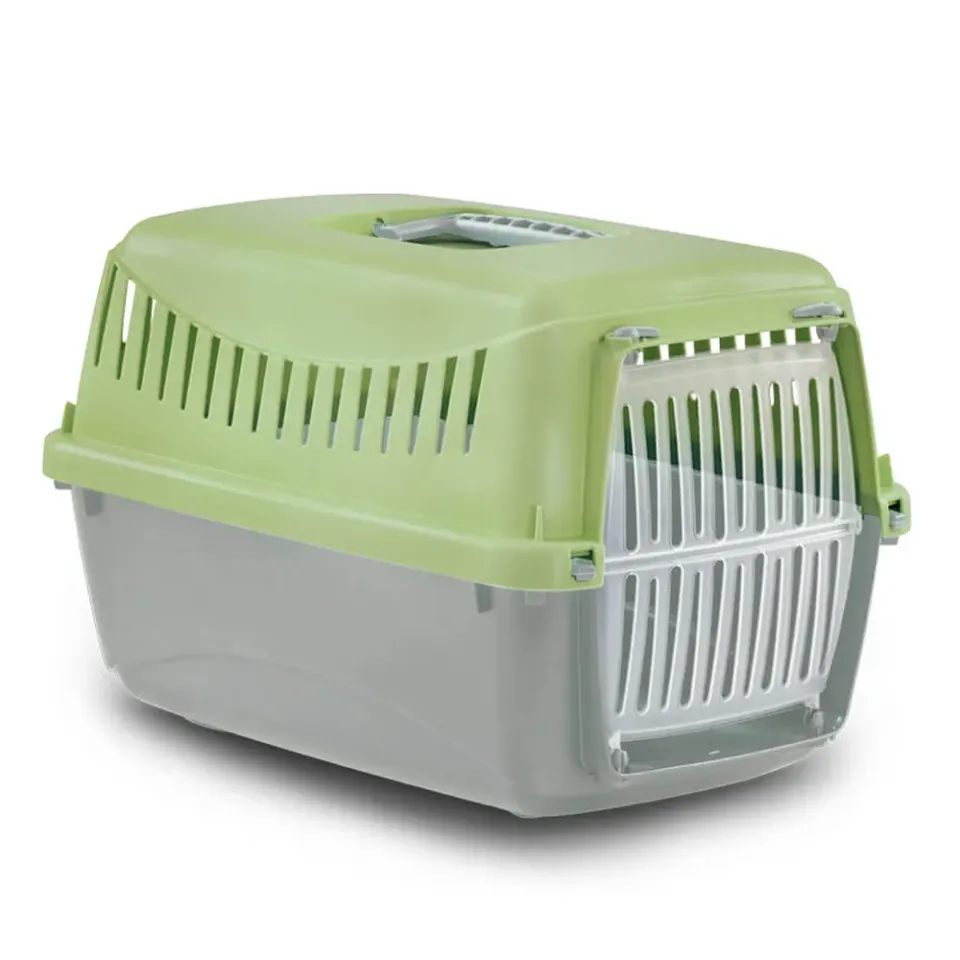 Фото Переноска GIPSY 1 small Light Green, пластикові дверцята, 46x31x32h см купити за ціною ₴570.80
