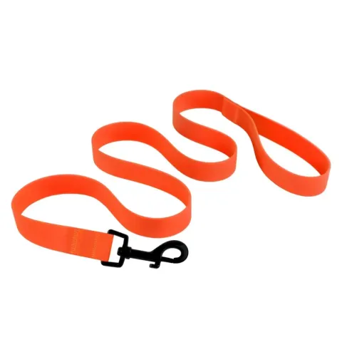 Повідець для собак Bronzedog Surf водовідштовхувальний із захисним полімерним покриттям оранжевий XS купити за ціною ₴258.00