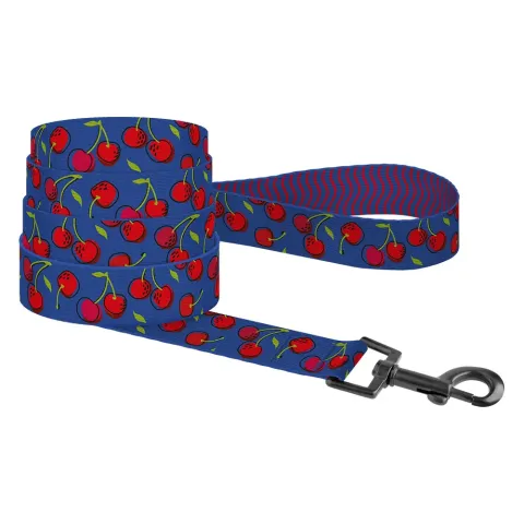 Повідець для Собак BronzeDog Urban Fruits Нейлоновий Вишні  M(61/8628) купити за ціною ₴208.80