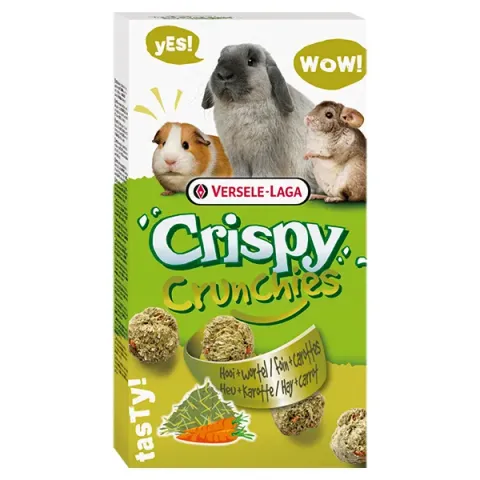 Versele-Laga Crispy Crunchies Hay + Carrot КРІСПІ ПЕЧИВО СІНО ТА МОРКВА ласощі для кроликів, гризунів купити за ціною ₴266.00