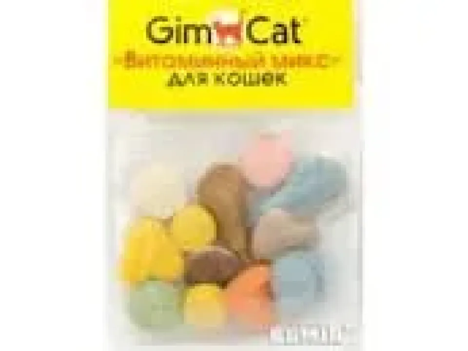 Фото Ласощі для котів GimCat Вітамінний мікс 12 г купити за ціною ₴35.00