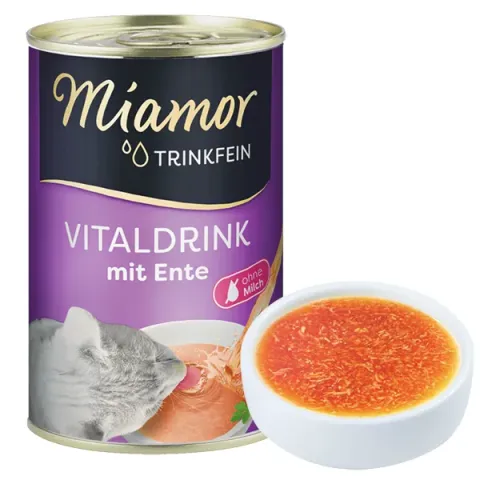 Miamor Vitaldrink mit Ente МІАМОР ВІТАЛДРІНК КАЧКА бульйон напій для котів купити за ціною ₴75.00