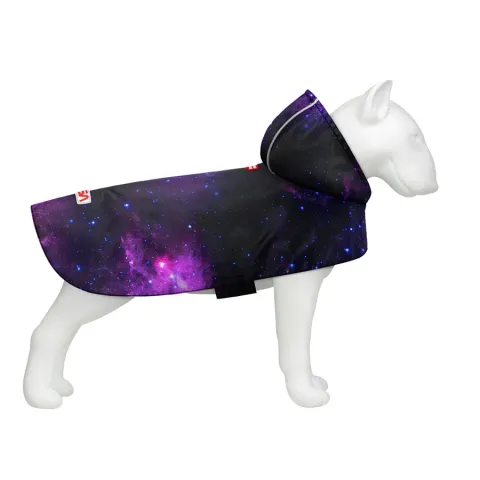 Дощовик-накидка з капюшоном для собак WAUDOG Clothes, малюнок "NASA21", XXS, А 23-26 см, B 30-36 см, С 15-20 см купити за ціною ₴379.00