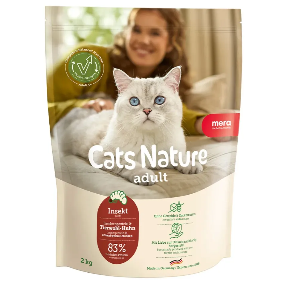 Фото MC Nature Adult Insekt (Insekt)  корм для дорослих котів всіх порід з комахами,  2кг купити за ціною ₴1134.40