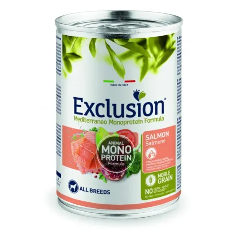 Ексклюжн Exclusion Adult Salmon консервований корм для дорослих собак всіх порід з лососем 400 г купити за ціною ₴169.00