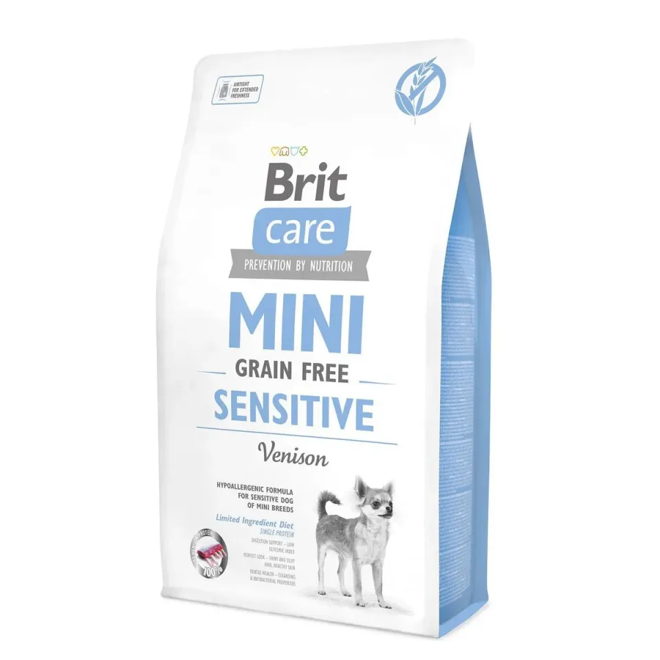 Фото Бріт Кеа для собак Корм Brit Care GF Mini Sensitive з олениною купити за ціною ₴1199.00