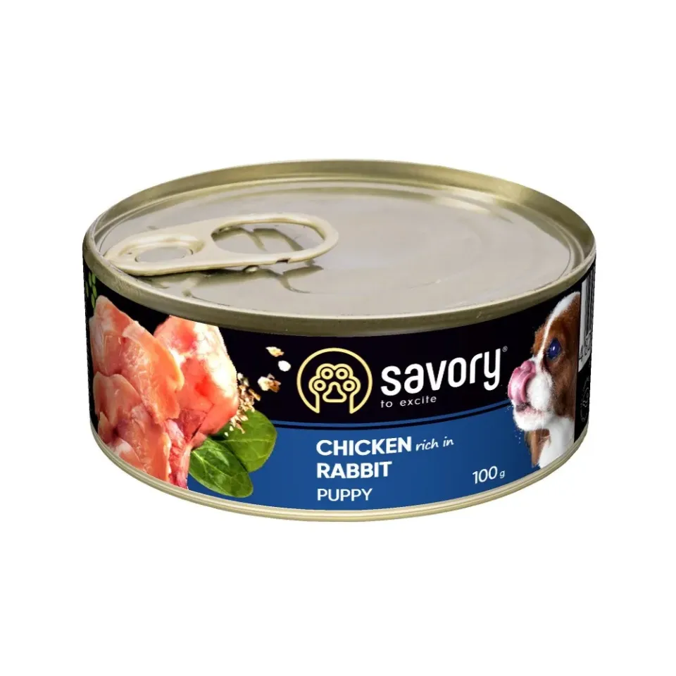 Фото Savory Dog  All breeds Puppy з кроликом купити за ціною ₴60.00