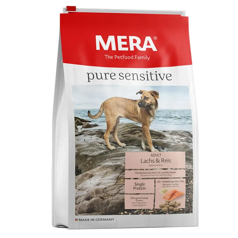 Фото Сухий корм Мера для собак MERA pure sensitive ADULT Lachs & Reis з лососем та рисом купити за ціною ₴547.40