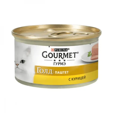 Корм вологий для котів Гурме Голд GOURMET GOLD паштет з куркою 85 г купити за ціною ₴31.05