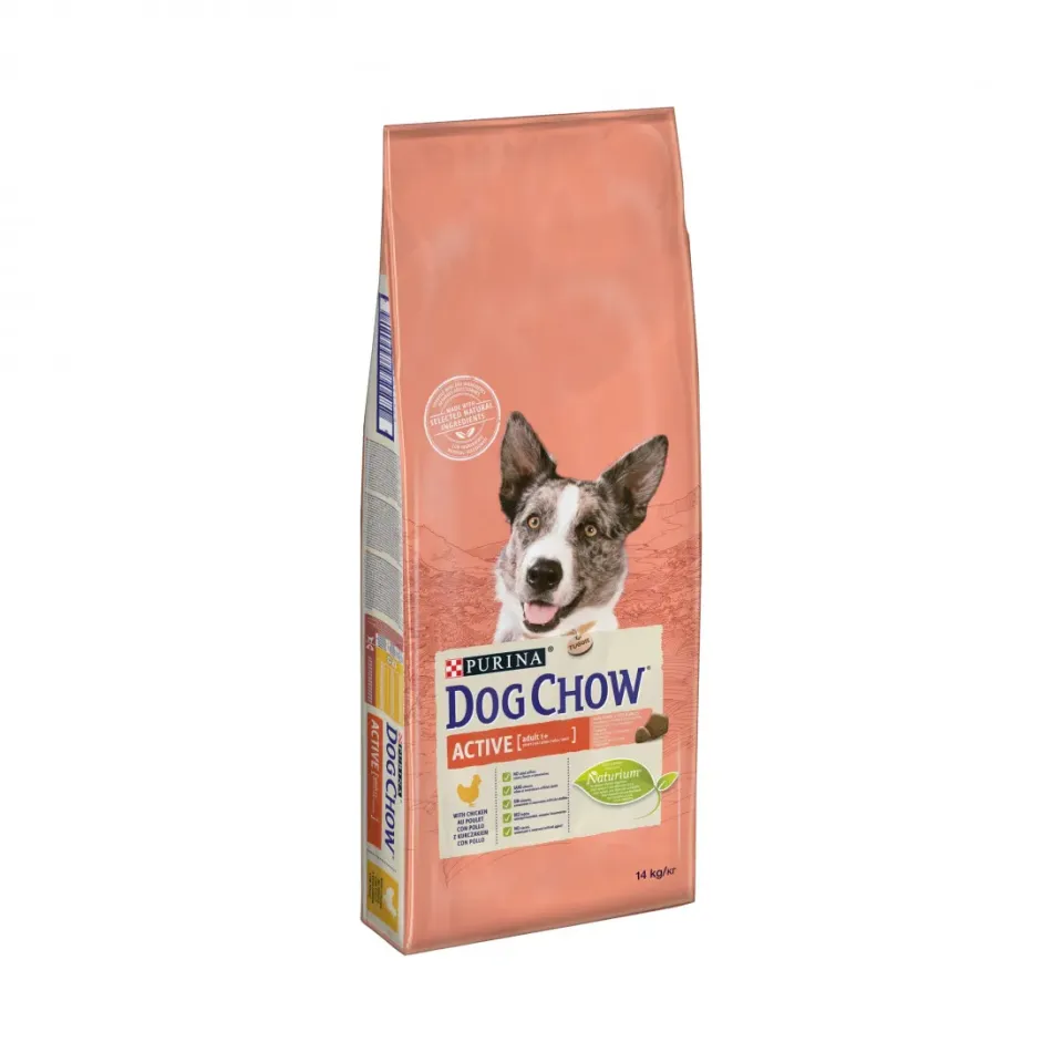 Фото Дог Чау корм DOG CHOW Active з куркою для активних та робочих собак, 14кг купити за ціною ₴1535.50