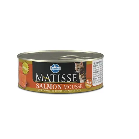 Вологий корм для котів Фарміна Farmina MATISSE CAT MOUSSE SALMON з лососем купити за ціною ₴53.00