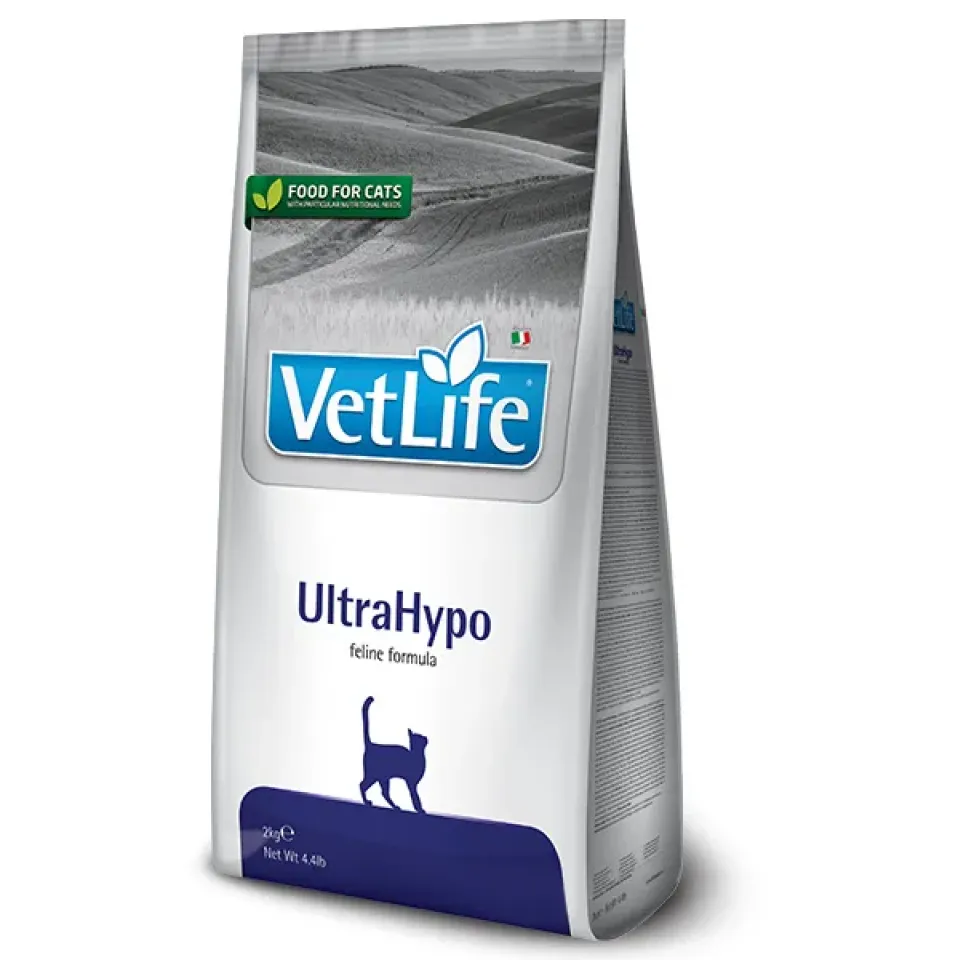 Фото Корм сухий для котів Фарміна Vet Life UltraHypo при харчовій алергії купити за ціною ₴1536.00