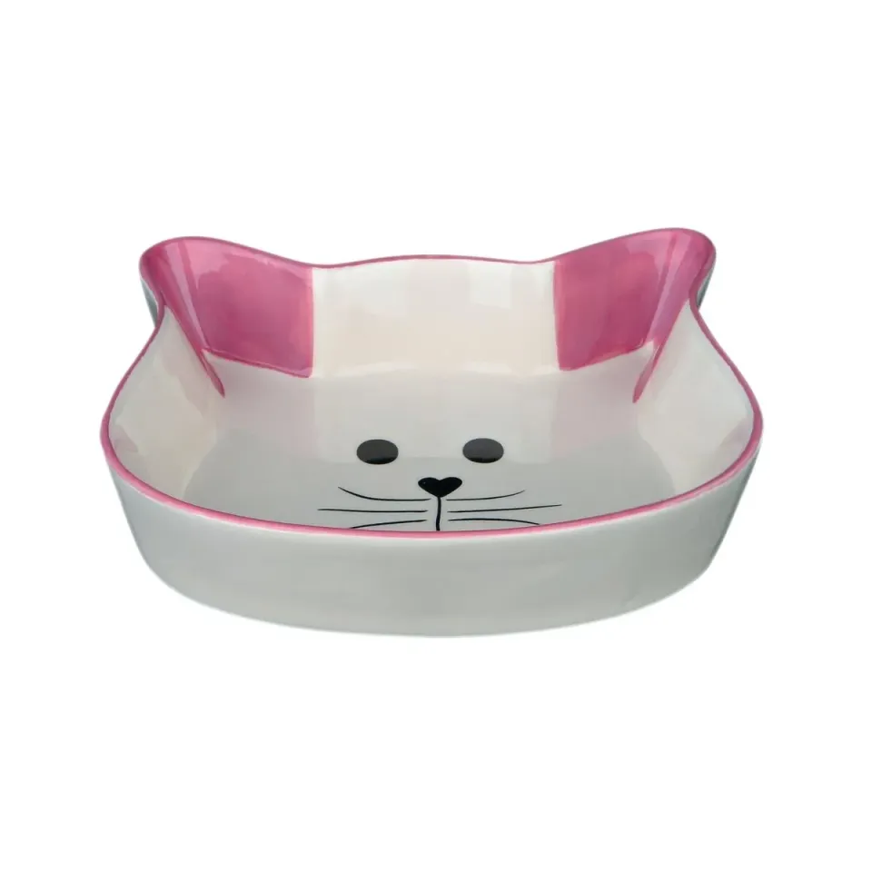 Фото Миска Trixie для котів у формі котячої мордочки керамічна 12см 0.25л купити за ціною ₴229.00