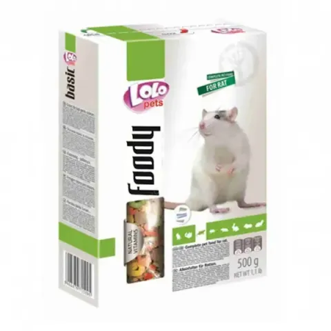 Лоло Петс Lolo Pets Повнораціонний корм для декоративних щурів, 500 г купити за ціною ₴170.00