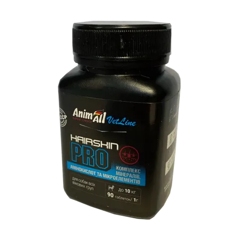 Вітамінна добавка AnimAll VetLine Hair Skin PRO для собак малих порід при хворобах шкірного покрову купити за ціною ₴125.00