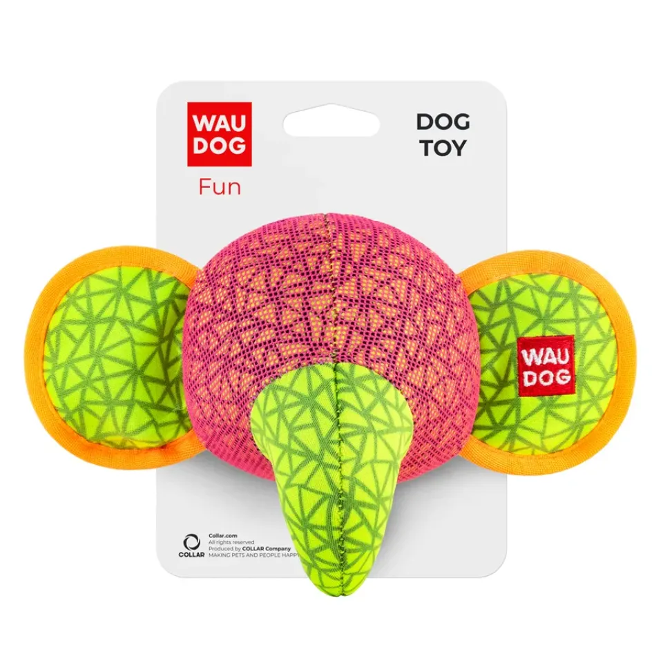 Фото Іграшка для собак WAUDOG Fun, "Слон", Ш 20 см, Д 14 см рожевий купити за ціною ₴283.00