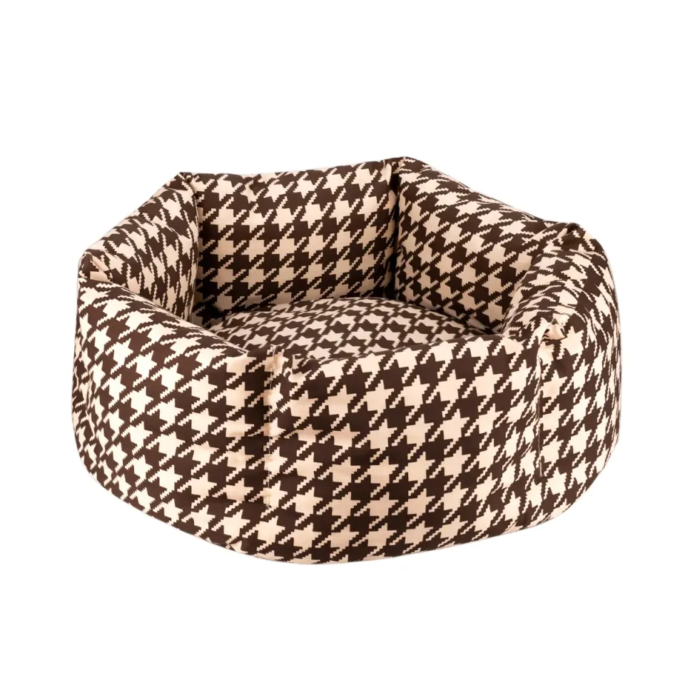 Фото Лежак для Тварин BronzeDog Comfort Круглий Коричневий  M(1222108) купити за ціною ₴592.20