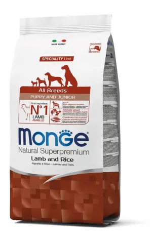 Monge SPECIALITY LINE PUPPY & JUNIOR ALL BREEDS LAMB, RICE AND POTATOES Монж корм для цуценят з ягням та рисом, 0,8кг купити за ціною ₴450.00