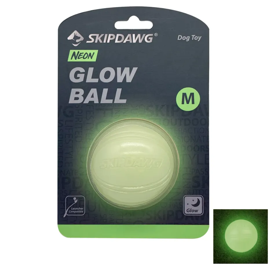 Фото Іграшка для Собак Skipdawg Glow Ball Світлонакопичувальний М'яч 7 см (3019) купити за ціною ₴304.20