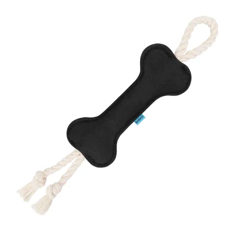 Іграшка для собак Barksi Кісточка з канатом Сіра  M(4602) купити за ціною ₴79.20