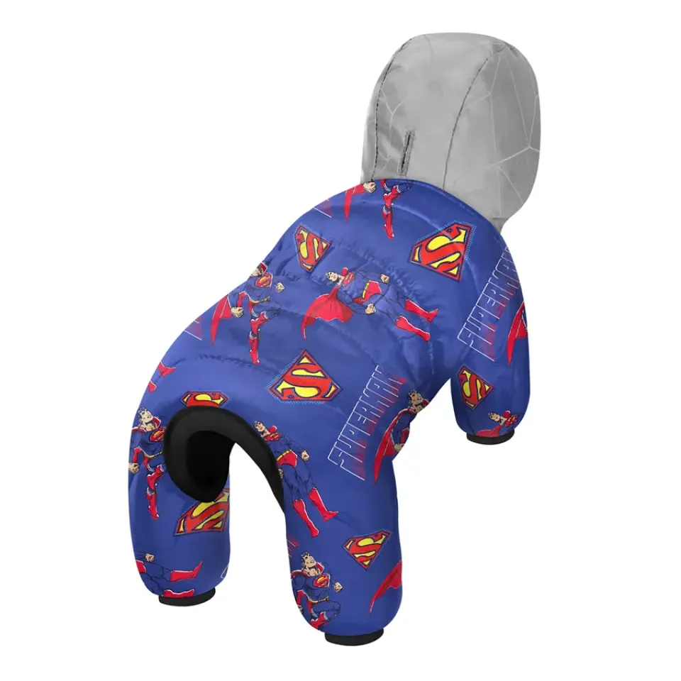 Фото Комбінезон для собак WAUDOG Clothes малюнок "Сила Супермена", S40, В 58-61 см, С 33-38 см купити за ціною ₴1554.00