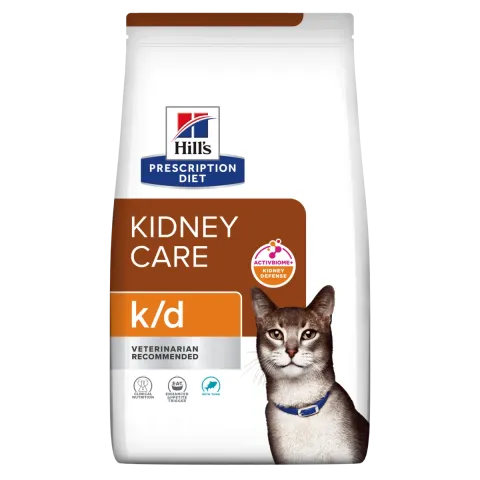 Hill’s Prescription Diet k/d Сухий корм для котів підтримання функції нирок, з тунцем, 0,4 кг купити за ціною ₴381.93
