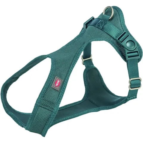 Шлея тріксі Trixie Comfort м'яка для собак XXS–XS 25–35 см 15 мм синьо-зелена арт 162432 купити за ціною ₴639.00