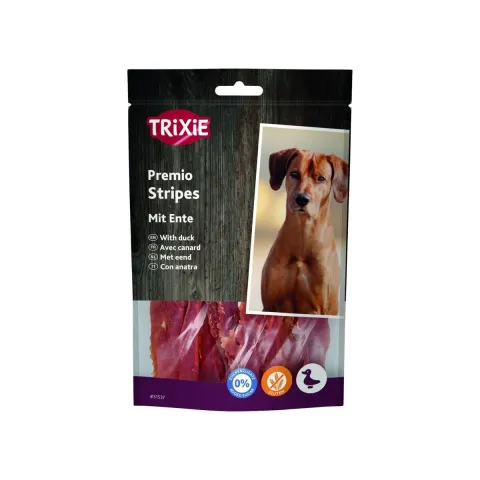 Ласощі Trixie для собак Тріксі Преміо Страйпс Ducky Stripes качка 100г арт.31537 купити за ціною ₴189.00