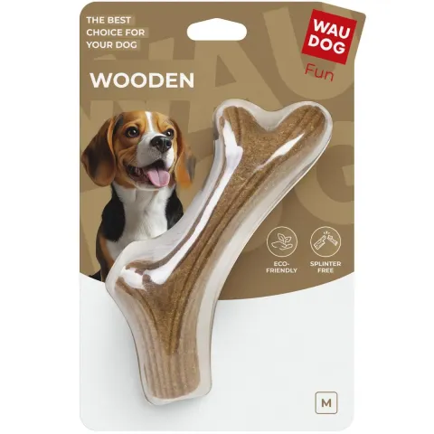 Іграшка для собак WAUDOG Fun Wooden Ріг жувальний, M, 19 см купити за ціною ₴405.00