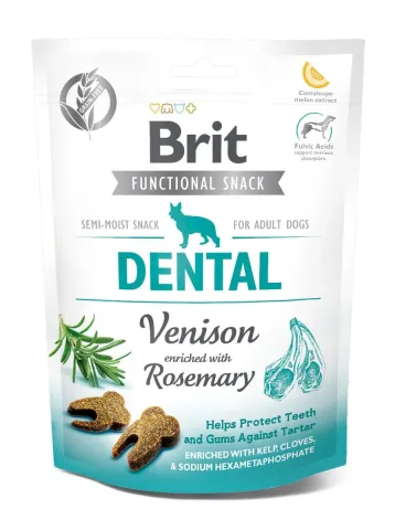 Бріт Кеа для собак Ласощі Brit Dog Functional Snack Dental з олениною та розмарином купити за ціною ₴259.00