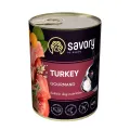 Фото Вологий корм Savory Dog Gourmand з індичкою 400 г купити за ціною ₴152.00