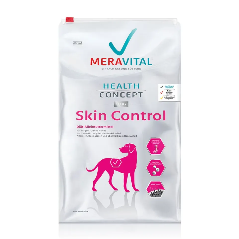 Фото Дієтичний корм Мера MERA MVH Skin Control для собак при дерматозах та надмірному випаданні шерсті купити за ціною ₴1169.70
