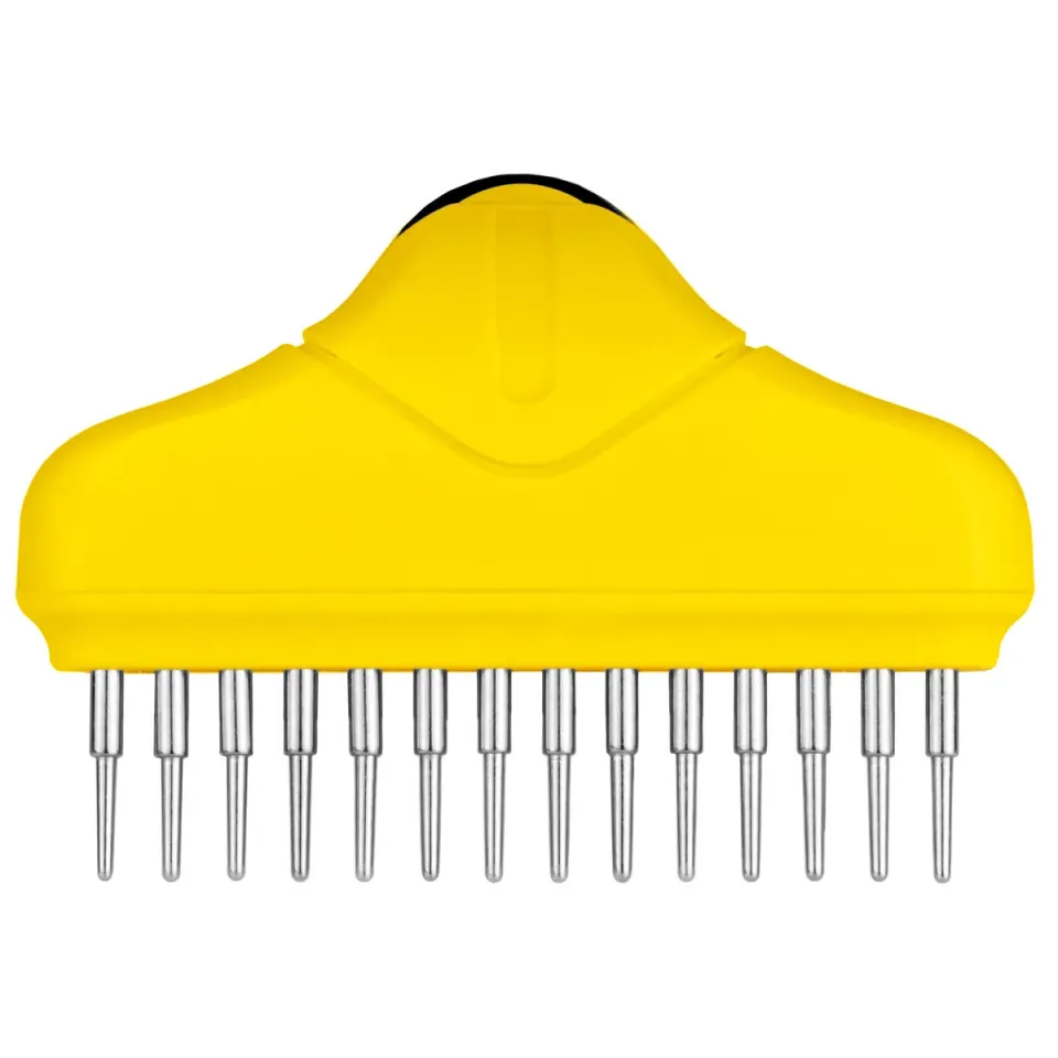 Фото Гребінець граблі Bronzedog з зубом, що крутиться 15 х 9 см  M(0101-018) купити за ціною ₴358.20