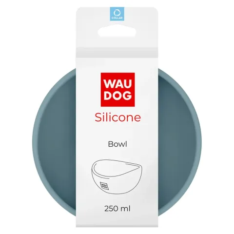 Миска WAUDOG Silicone, 250 мл сірий купити за ціною ₴479.00