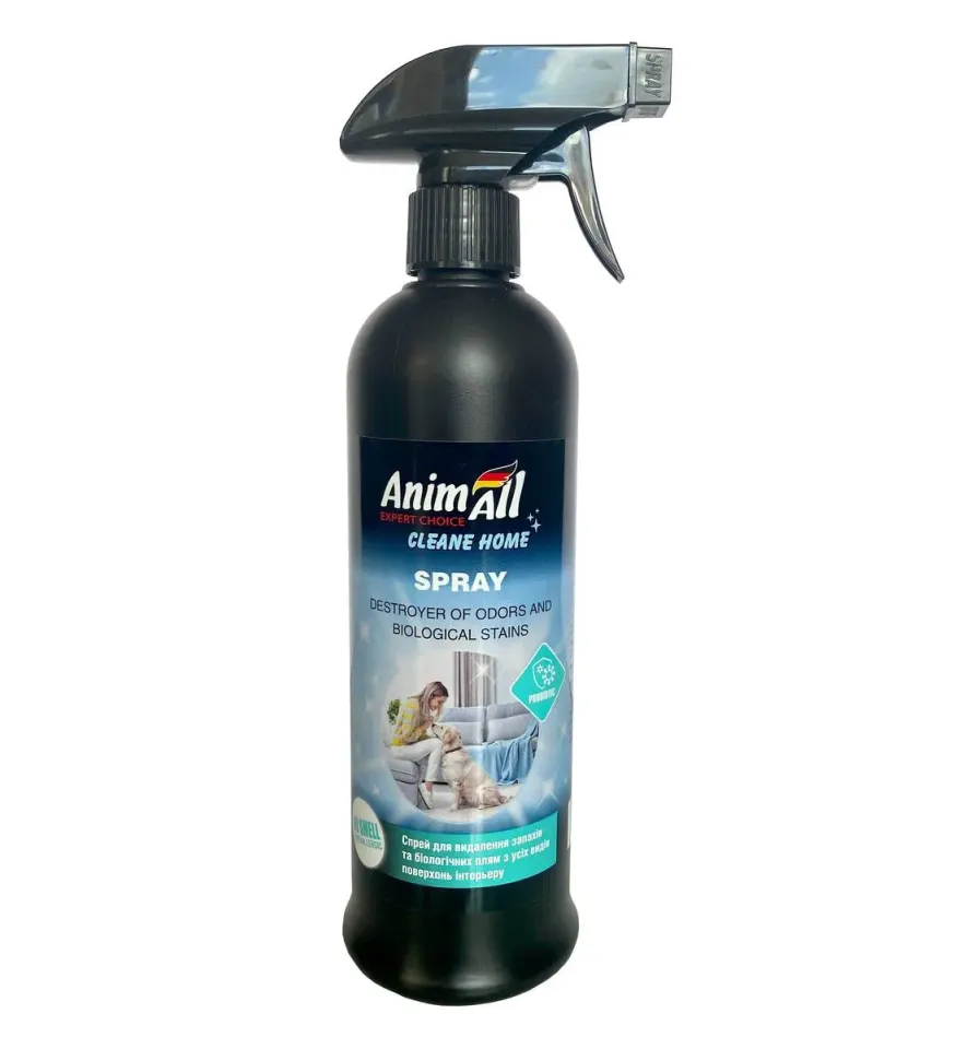 Фото AnimAll cleane home Спрей-винищувач запахів та біологічнвих плям, гіпоалергенний, 500 мл купити за ціною ₴160.00