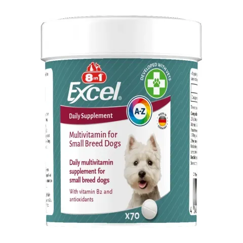 Вітаміни для собак дрібних порід 8in1 Excel «Multi Vitamin Small Breed» купити за ціною ₴619.00