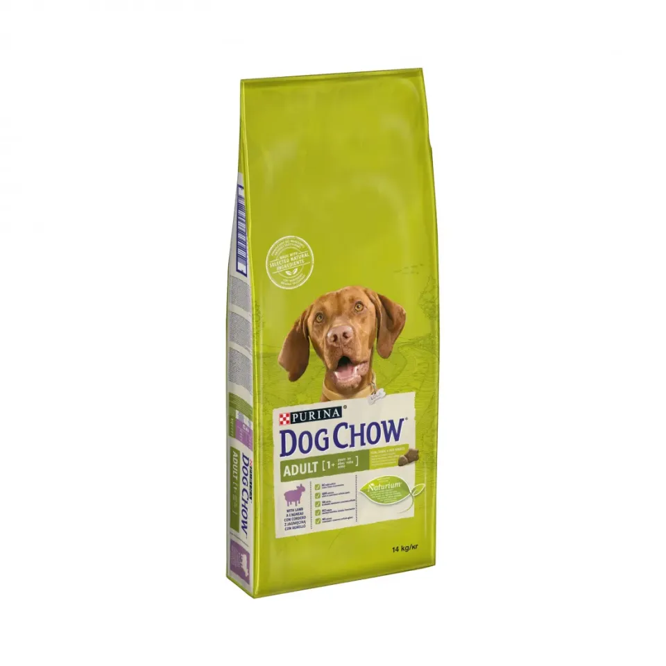 Фото Дог Чау корм DOG CHOW ADULT Lamb для дорослих собак з ягням, 14кг купити за ціною ₴1793.00