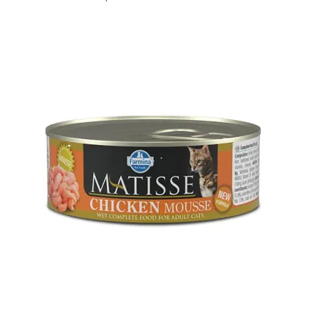 Вологий корм для котів Фарміна MATISSE CAT MOUSSE CHICKEN з куркою купити за ціною ₴53.00