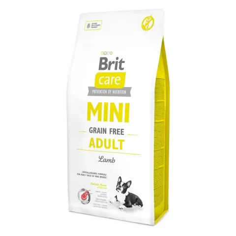 Корм Brit Care сухий для дорослих собак дрібних порід з ягнятиною 7кг купити за ціною ₴485.57