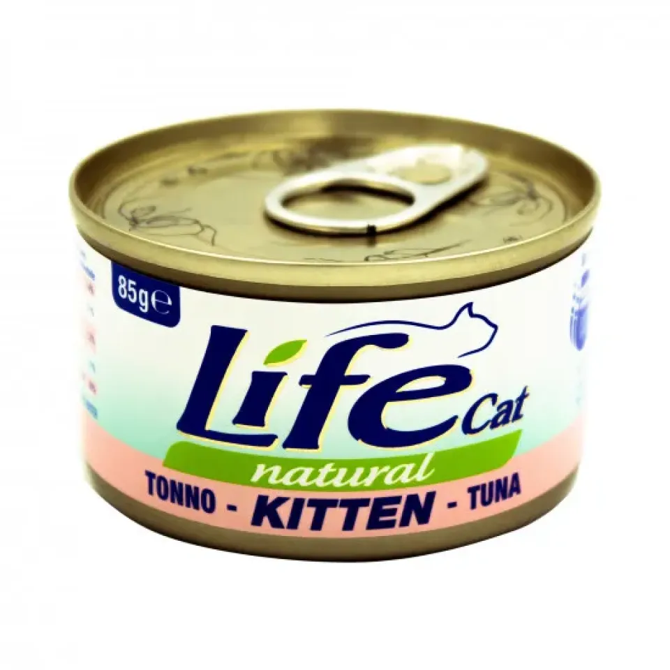 Фото Вологий корм для кошенят ЛайфКет LifeCat з тунцем купити за ціною ₴244.00