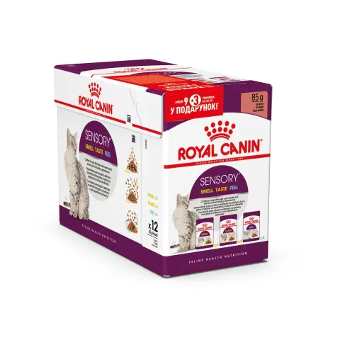 Роял Канін Royal Canin Multi-Pac Sensory в соусі, 9+3 шт купити за ціною ₴412.20