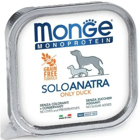 Monge Монж Dog SOLO 100% качка корм вологий для собак з качкою купити за ціною ₴108.00