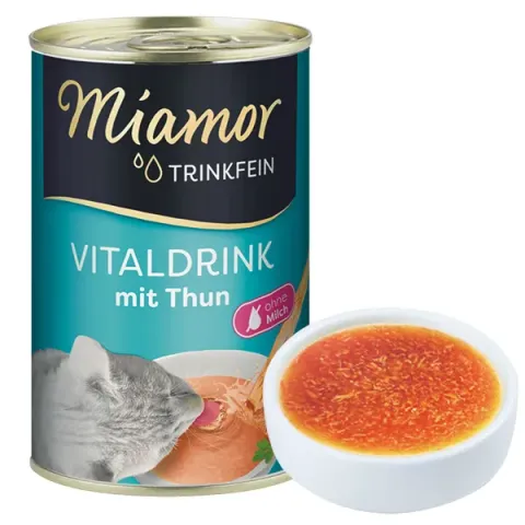 Miamor Vitaldrink mit Thun МІАМОР ВІТАЛДРІНК ТУНЕЦЬ бульйон напій для котів купити за ціною ₴75.00